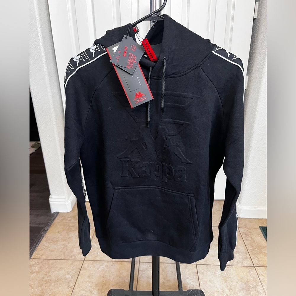 Kappa Black Sweatshirt with White Accents